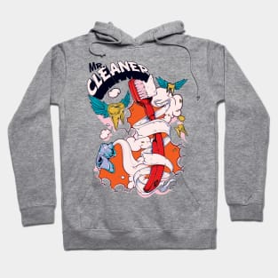 Mr. Cleaner Dentist Toothbrush Design Hoodie